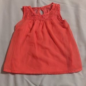 Pink Top with Floral shorts with lace trim